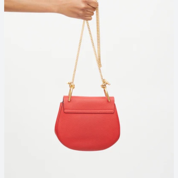 Chloé red mini Drew crossbody bag - Picture 14 of 16